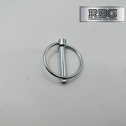 2x Lynch Pins Ø8 x 44.5mm Zinc Plated Steel Linch Pins Trailer, Tractor, Truck