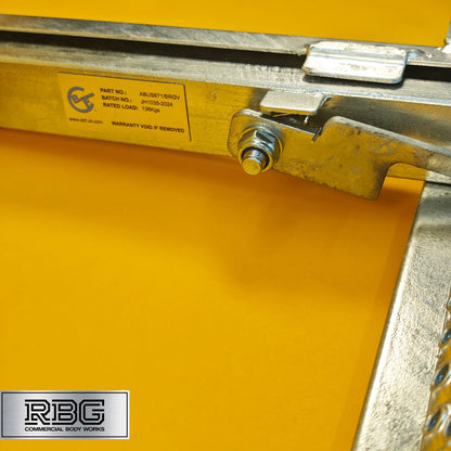 Pull Slide Out Step 2 Rung Underfloor Access Ladder Tipper Truck Trailer Steel