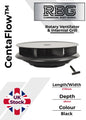 Centaflow™ Wind Driven Vent Black Horsebox Low Profile Rotary Air Vent Van Roof