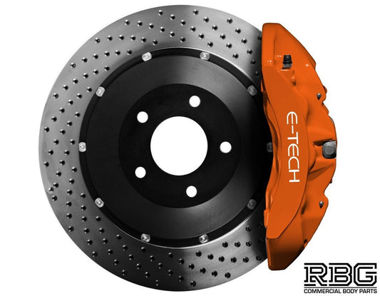Brake Caliper Paint Kit ORANGE Paint + Cleaner + Brush E-TECH For Car Vehicle