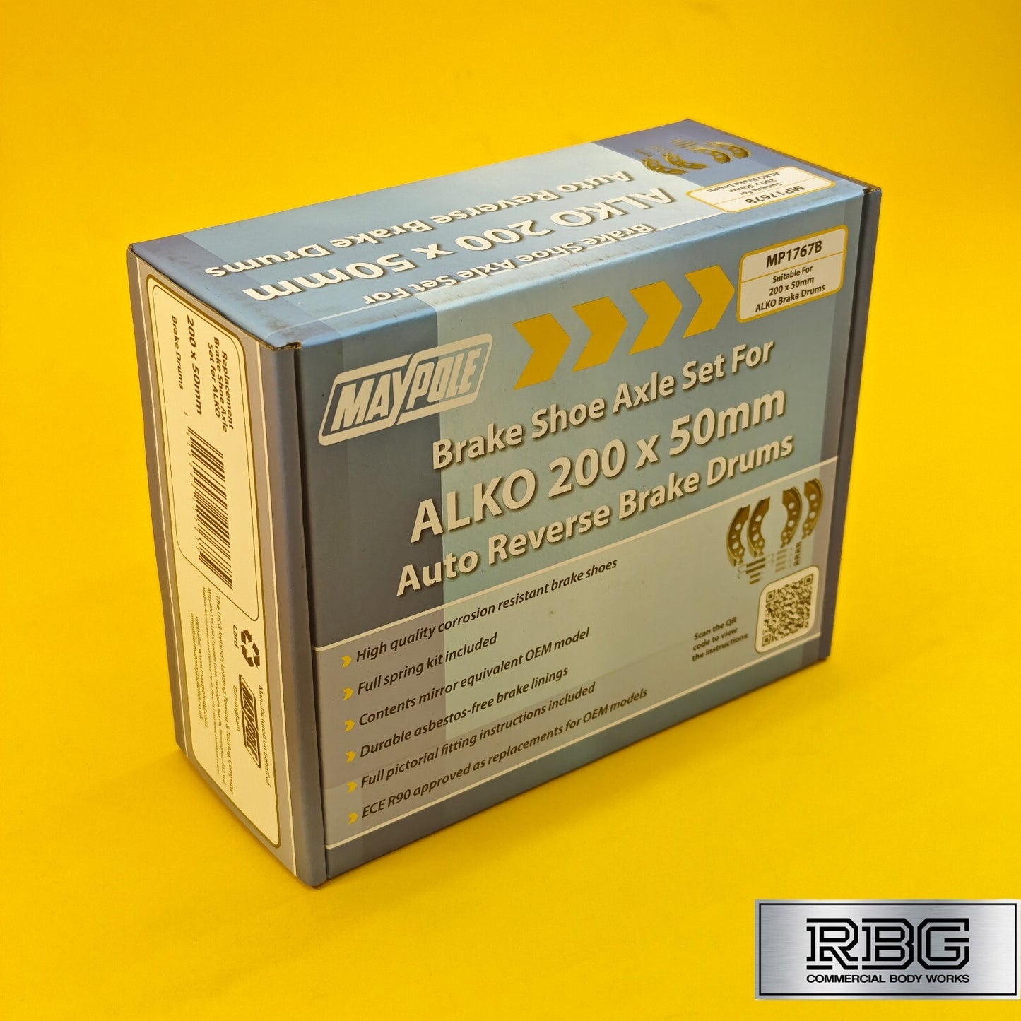 Brake Shoe Axle Set for ALKO 200x50mm Trailer Brake Drums Ifor Williams UK