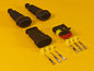 SuperSeal Plug Kit Pair Female/Male 3 Way With Protective Boots AMP Wiring IP67