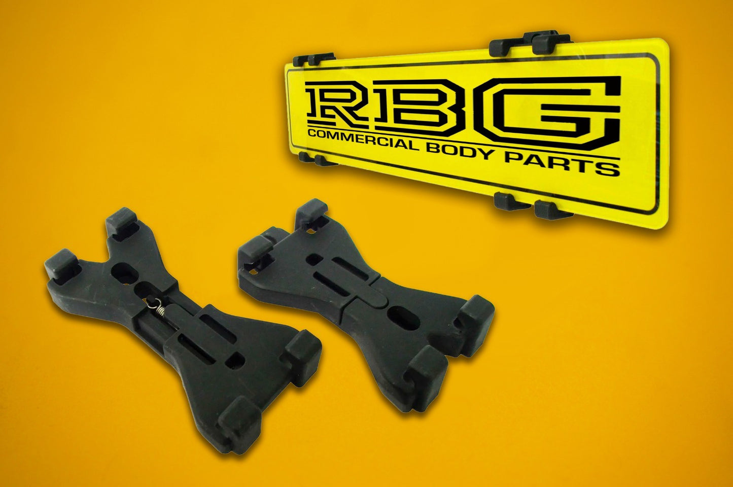 Number Plate Clips PAIR Spring Loaded Quick Release Holder Car Trailer Caravan