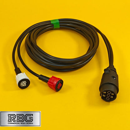 Marker Harness Radex 4M 7 Pin Plug 2x 5 Pin Connectors For Trailer Wiring Italy
