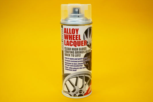 Clear Alloy Wheel Lacquer Spray 400ml Chip Resistant Wheel Refurbishing E-TECH