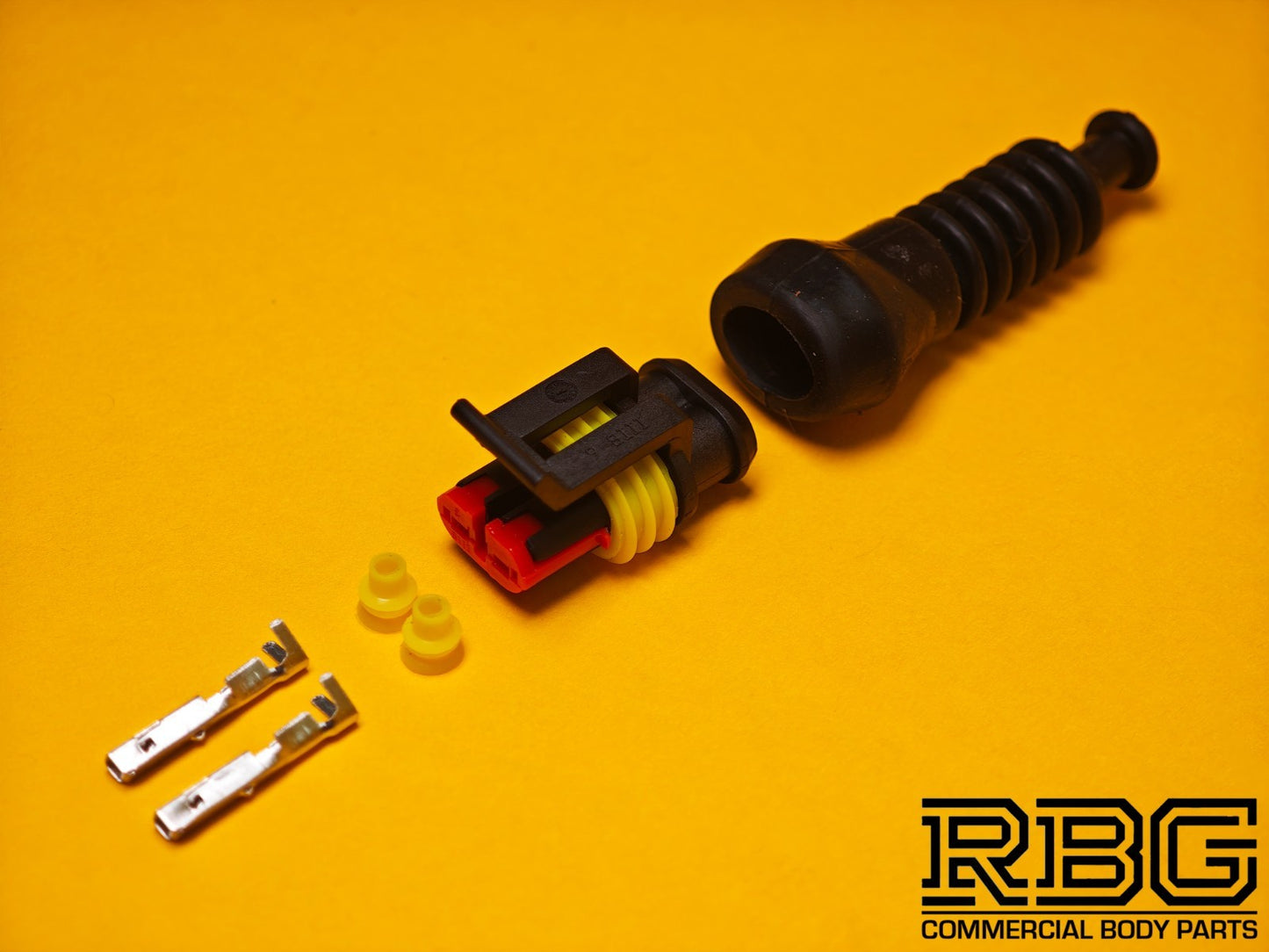 SuperSeal Connector Kit 2 Way Male With Protective Boot AMP Wiring Waterproof TE