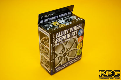 Alloy Wheel Repair Kit SILVER Wheel Spray Paint Refurbishment  + Lacquer E-TECH