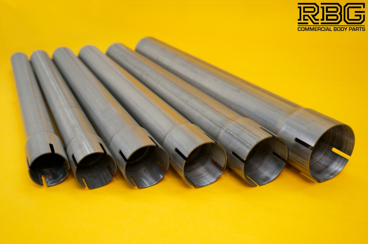 Exhaust Pipe Repair Section Tube Expanded Swaged Fit 500mm Long - VARIOUS SIZES