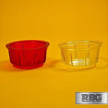 Replacement Lens Britax Red & White Set for Side Marker Lamp for Trailer, Truck