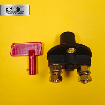Battery Cut Off Switch 12V/24V Removable Key Single Pole Pro Cut Off Kill Switch