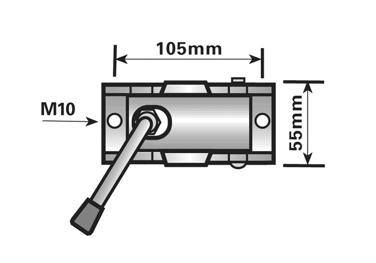 Jockey Wheel Clamp 34mm For Trailer Split Clamp Bracket Prop Stand Zinc Plated