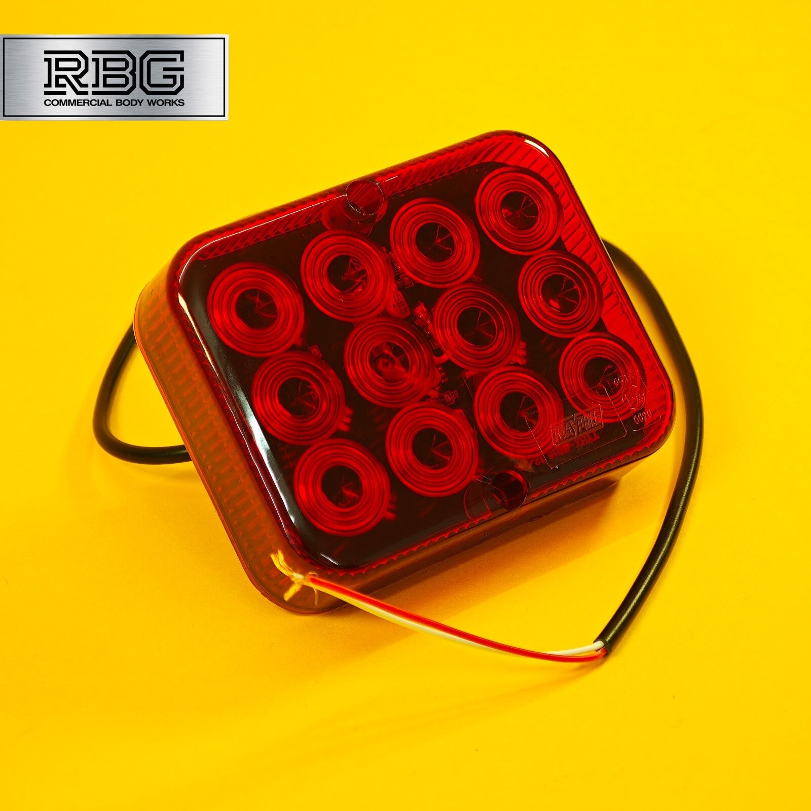 Rear Fog Light LED Red Slimline Universal Ring Lamp Trailer Caravan Truck 10-30V