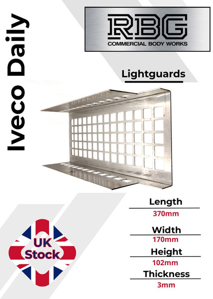 Light Guards for Iveco Daily 3mm Thick Aluminium Truck Trailer Tipper