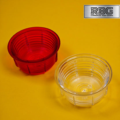 Replacement Lens Britax Red & White Set for Side Marker Lamp for Trailer, Truck