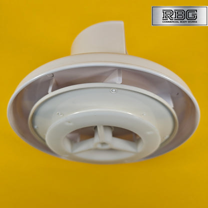 Centaflow™ Wind Driven Vent White Horsebox Classic Profile Rotary Van Roof Air