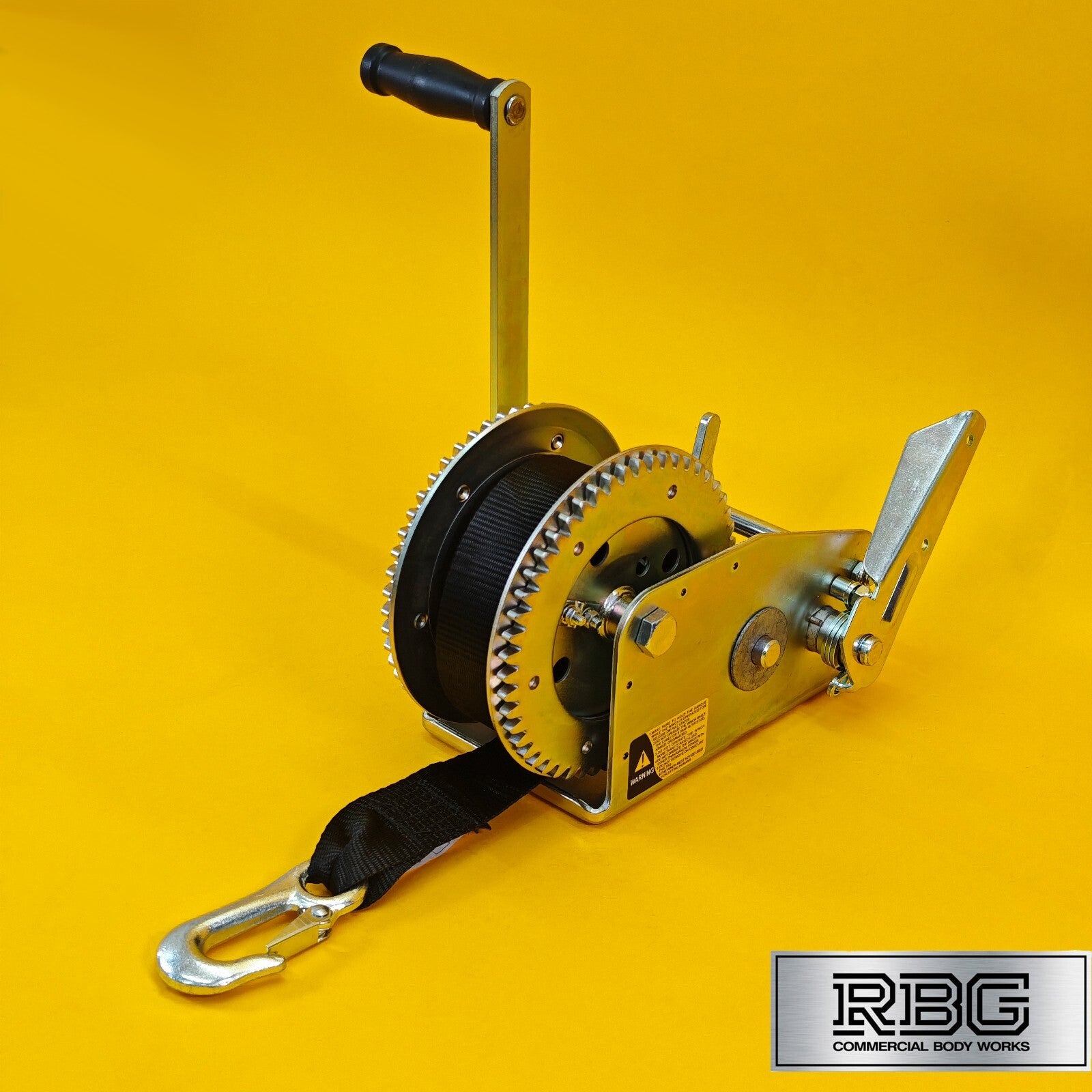 3200Lb Hand Winch + Strap & Hook 1454Kg Professional Dual Speed Heavy Duty 7M UK