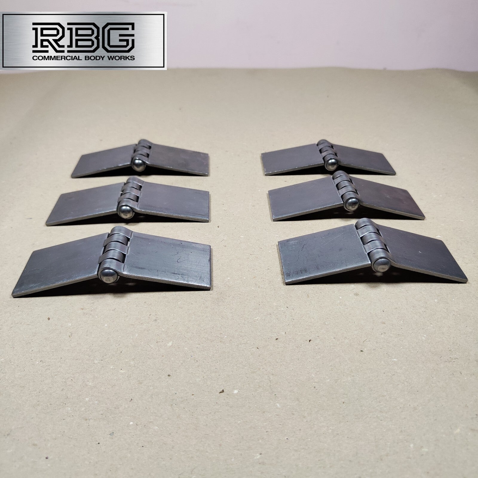 Butt Hinge Weld-on Solid Pressed Drawn Steel Heavy Duty 50x137mm Truck Trailer