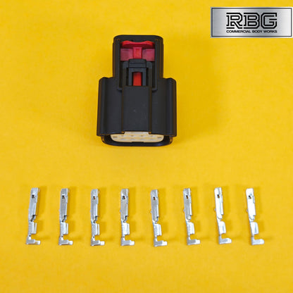 Ford Transit MK8 Wiring Loom Plug Black for Tail Light Lamp Tipper Recovery 8Pin