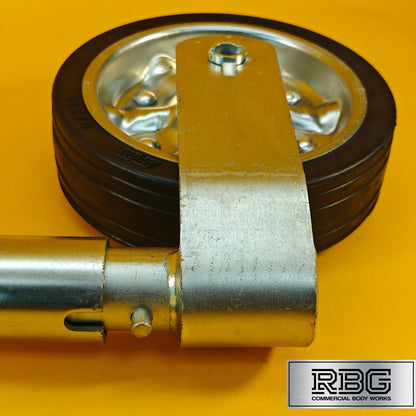 48mm Jockey Wheel Serrated Heavy Duty 500kg Trailer Ifor Williams 615-890mm