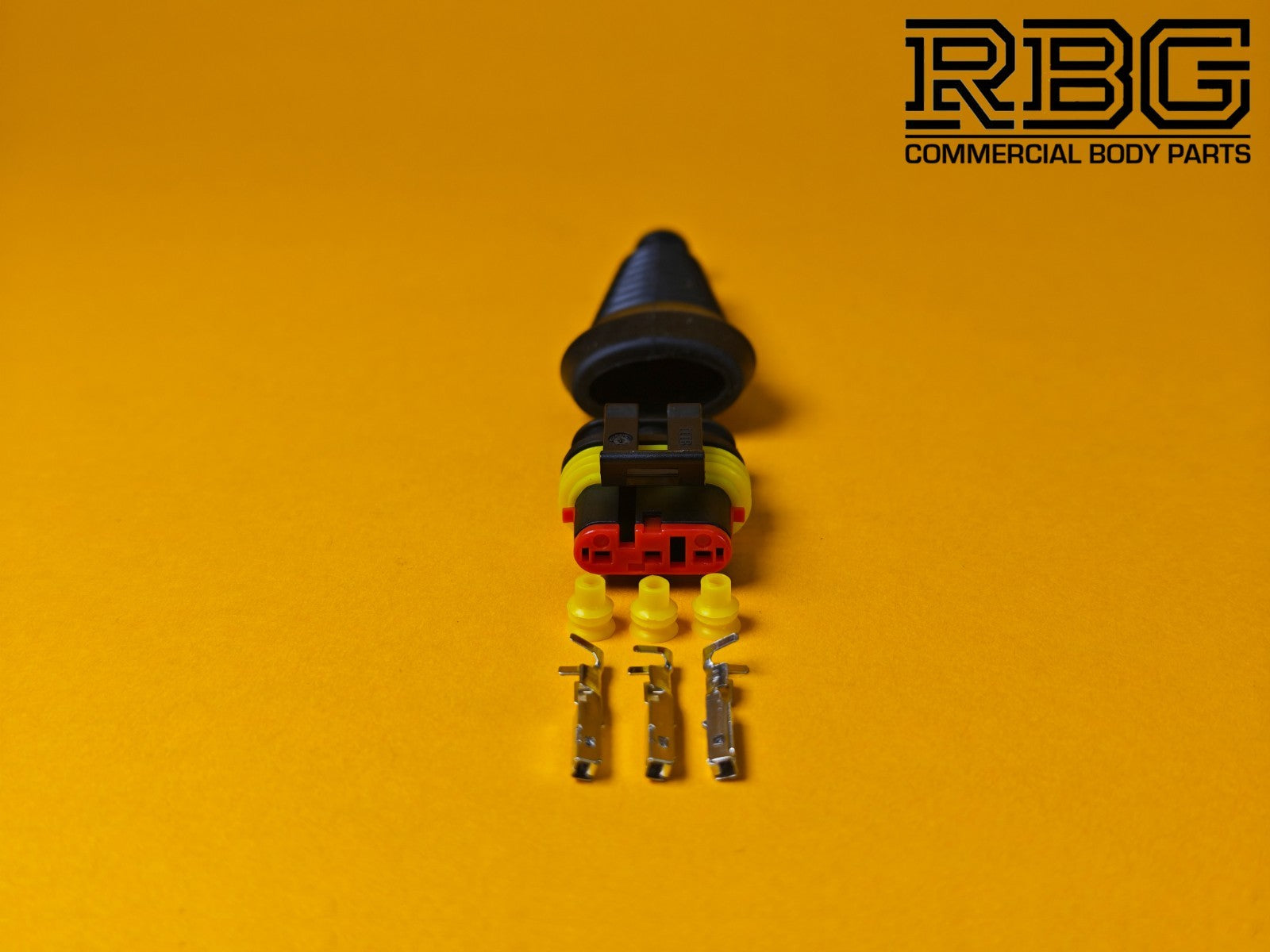 SuperSeal Connector Kit 3 Way Male With Protective Boot AMP Wiring Waterproof