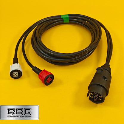Marker Harness Radex 4M 7 Pin Plug 2x 5 Pin Connectors For Trailer Wiring Italy