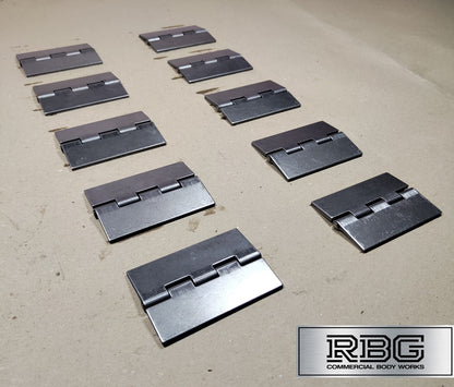 Double Flap Steel Hinges HEAVY DUTY Weld-on 4" 100mm Butt Truck Trailer Cage