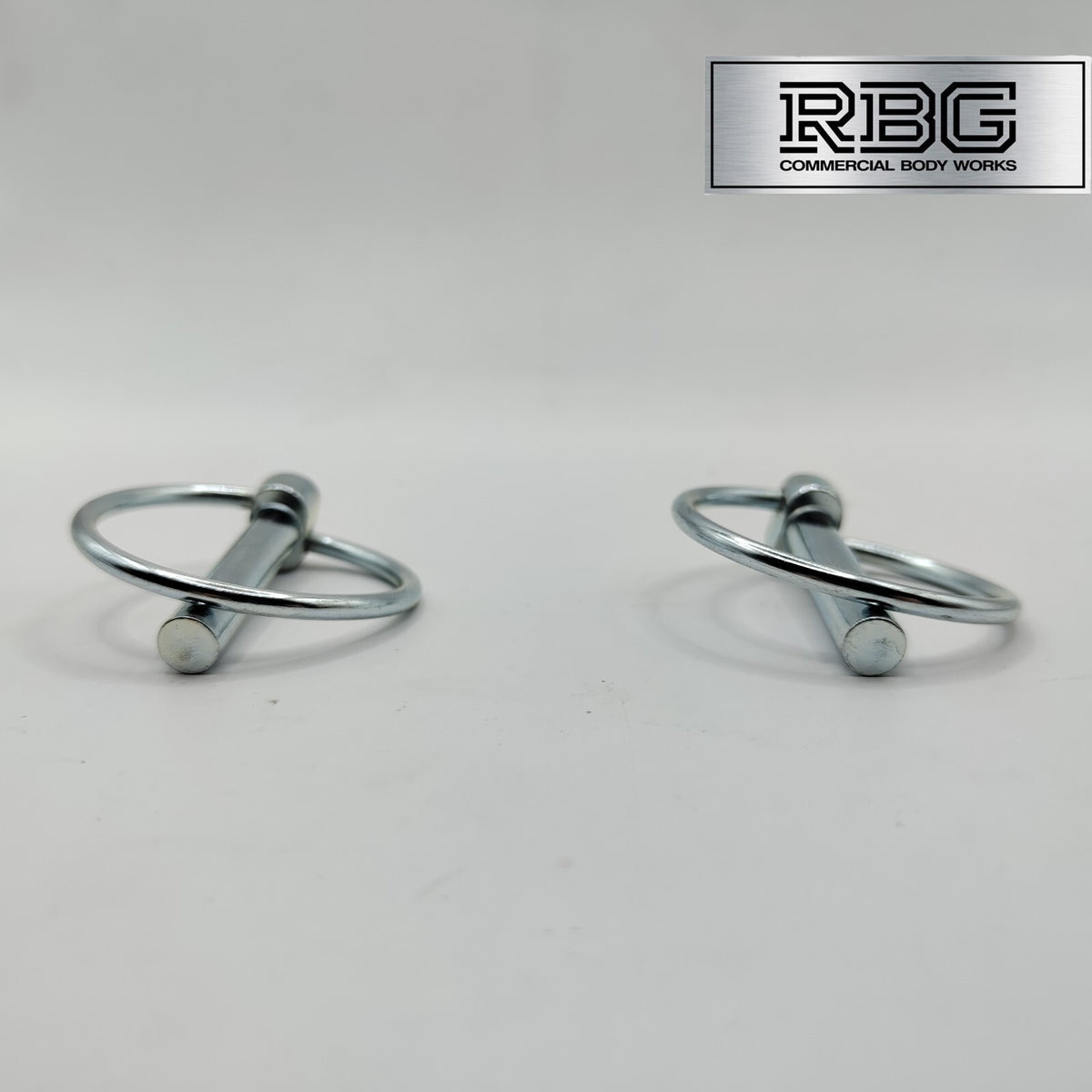 2x Lynch Pins Ø8 x 44.5mm Zinc Plated Steel Linch Pins Trailer, Tractor, Truck