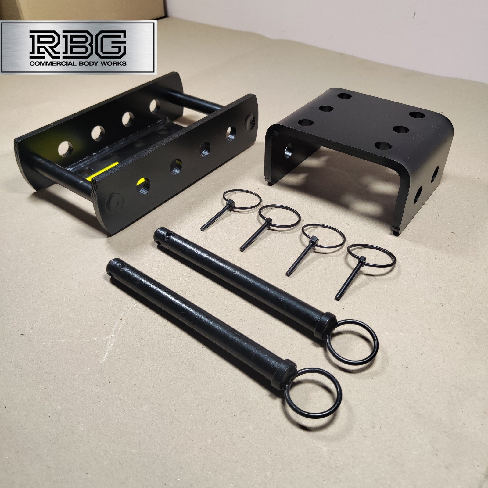 Adjustable Tow Hitch Drop Plate set & 50mm Tow Ball Maypole Trucks Tractors 4x4