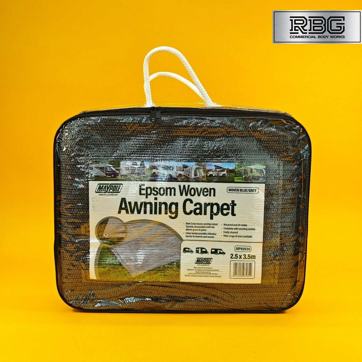 Awning Carpet Breathable Woven For Tent Caravan Campervan Camping 2.5m x 3.5m UK