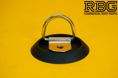 Tie Down Lashing Ring & Base Dish Zinc Plated Steel for Truck Trailer Horsebox