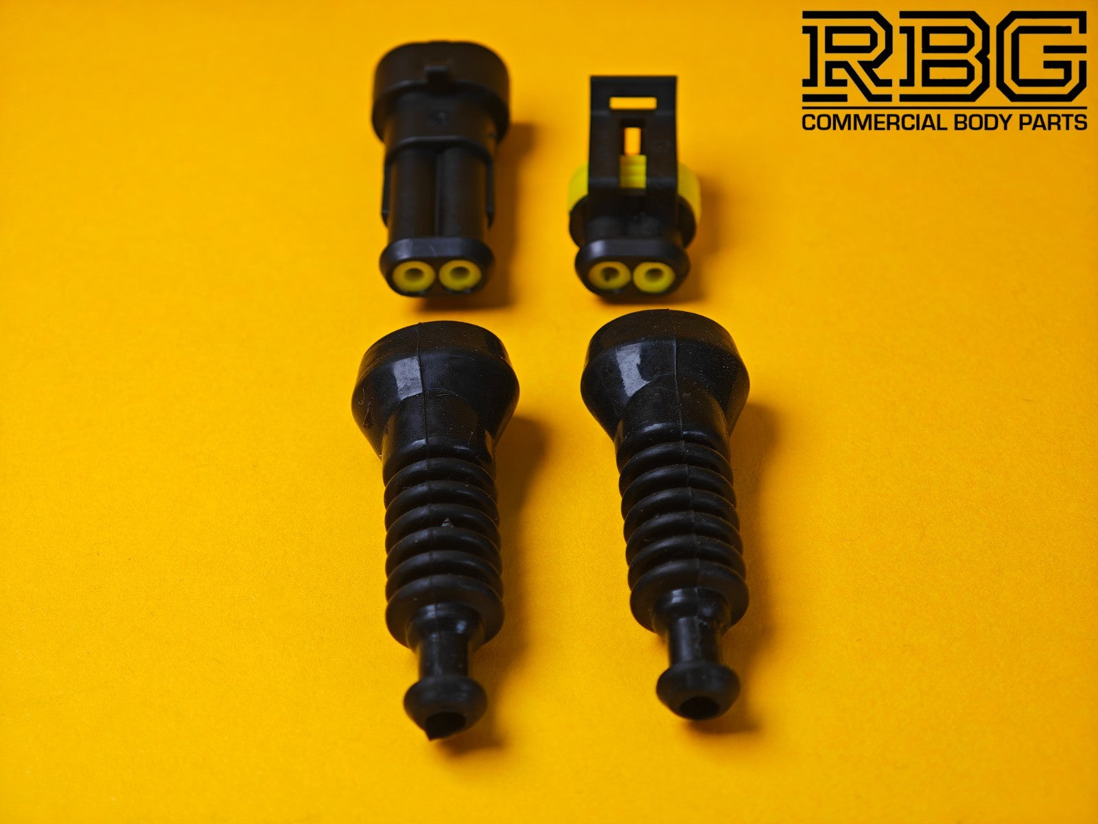 SuperSeal Connector Kit Pair 2 Pin Female/Male With Protective Boots AMP Wiring