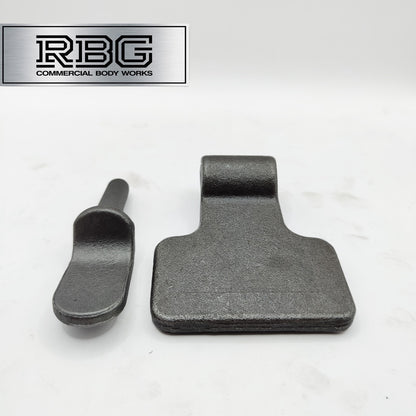 1x Gudgeon pin & Spade Hinge SET weld-on Trailer Truck Dropside Pickup Tailgate