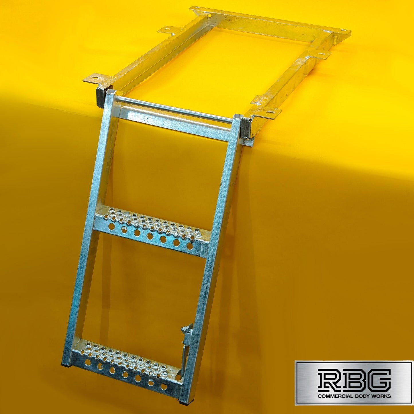 Pull Slide Out Step 2 Rung Underfloor Access Ladder Tipper Truck Trailer Steel