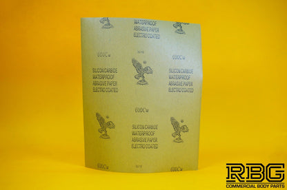 Professional Abrasive Papers 3 Sheets P60; P600; P1200; Sandpapers 230x280mm