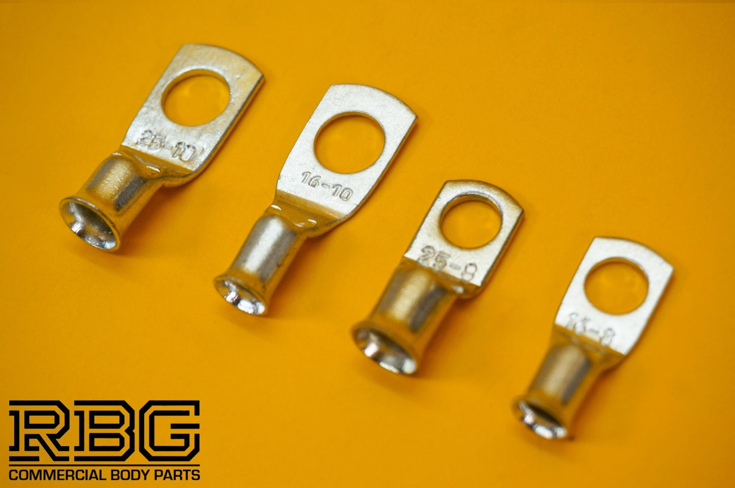 Copper Tube Lugs Battery Cable Terminals Eyelets 16mm² & 25mm² Various Packs