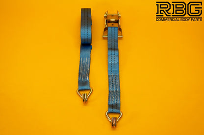Tie Down Ratchet Strap 6m 2Ton Hi-Vis Blue Recovery Safety Strap Cargo Lashing