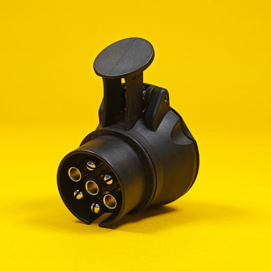 7 Pin to 13 Pin Adaptor Professional Trailer Caravan Towing Nickel Socket Plug