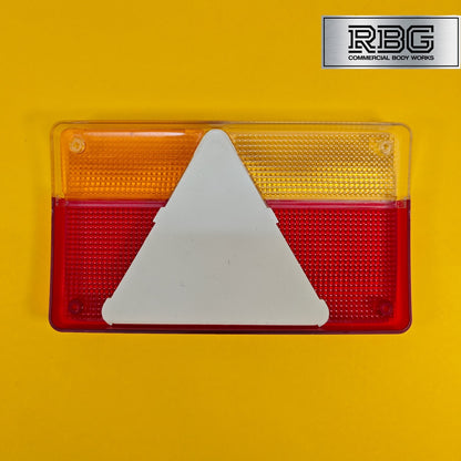 Replacement Lens Rear Light RIGHT for AJBA FP.80 with Orange Reflector Trailer