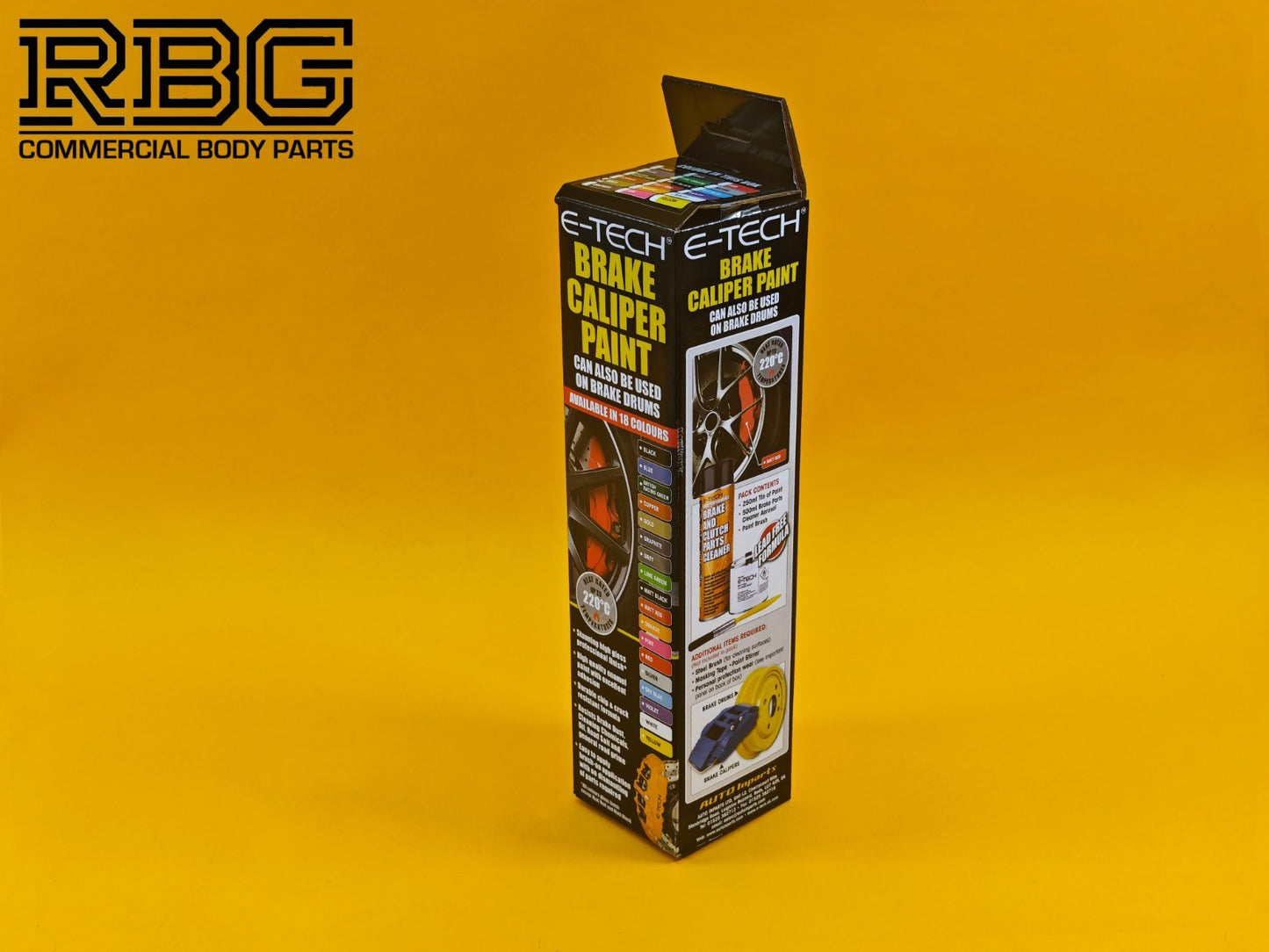 Brake Caliper Paint Kit GOLD Paint + Cleaner + Brush E-TECH For Car Vehicle UK