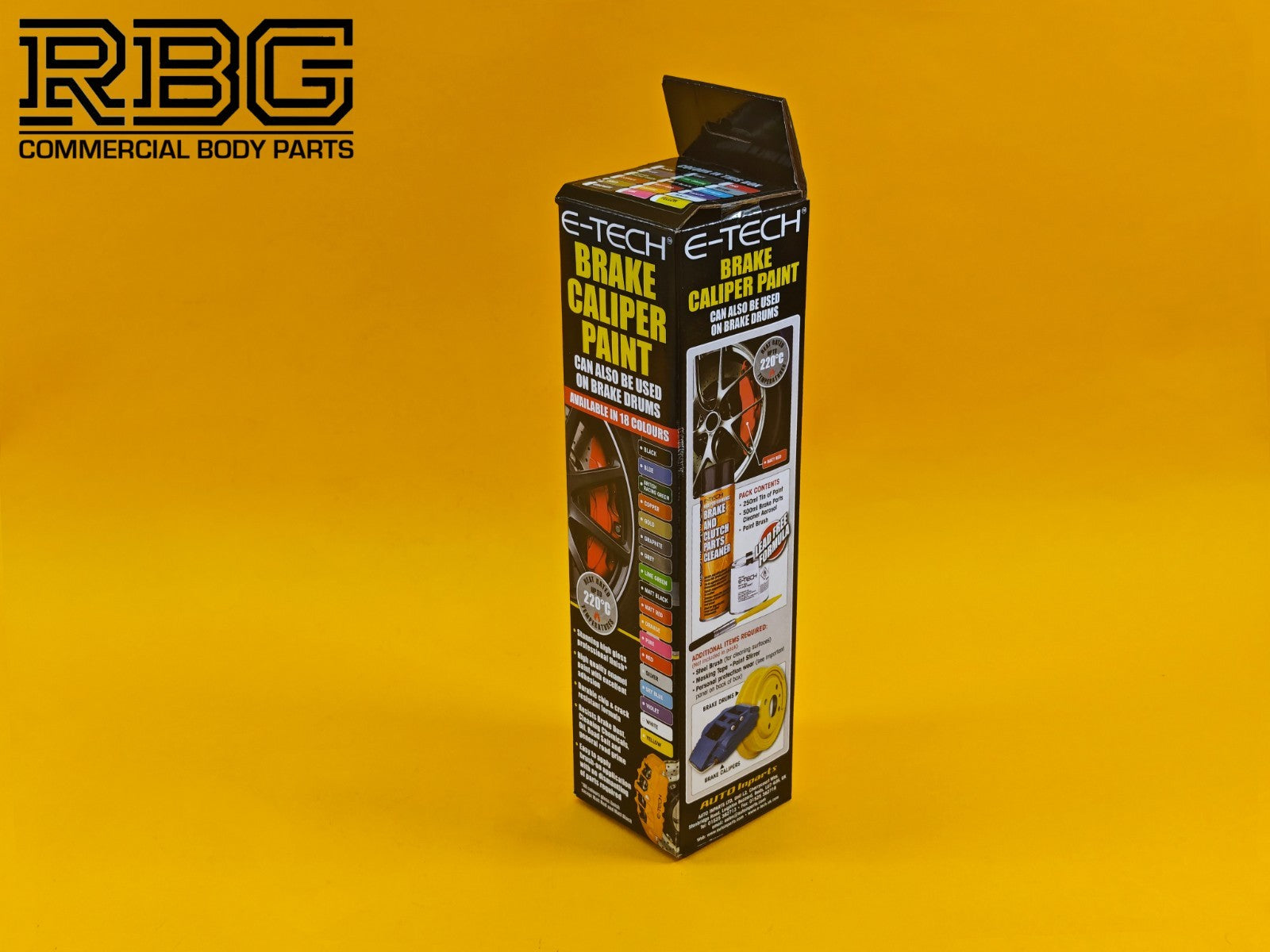 Brake Caliper Paint Kit GOLD Paint + Cleaner + Brush E-TECH For Car Vehicle UK