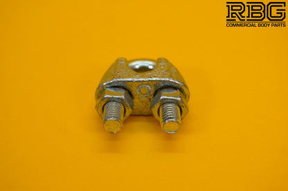 Wire Rope Grip 8mm Steel Cable Grip Bull Dog Clamp U Bolt Zinc Plated Heavy Duty