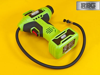 Car Tyre Air Compressor Analogue Pump Maypole Portable 12V Pump Inflator + LED