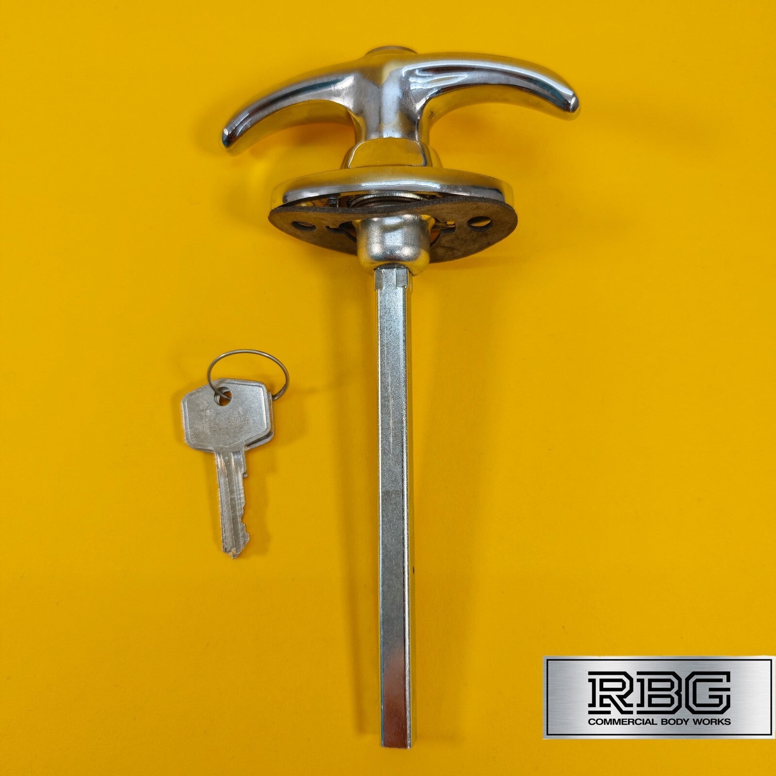 Chrome Locking T Handle T Shape Handle Trailer Doors Horsebox Caravan Camper