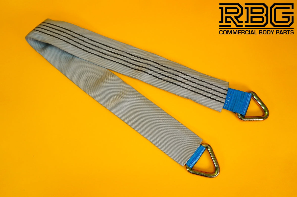 4x Tie Down Ratchet Strap 5T 4mx50mm Over Wheel + Axle Recovery Strap 1mx50mm