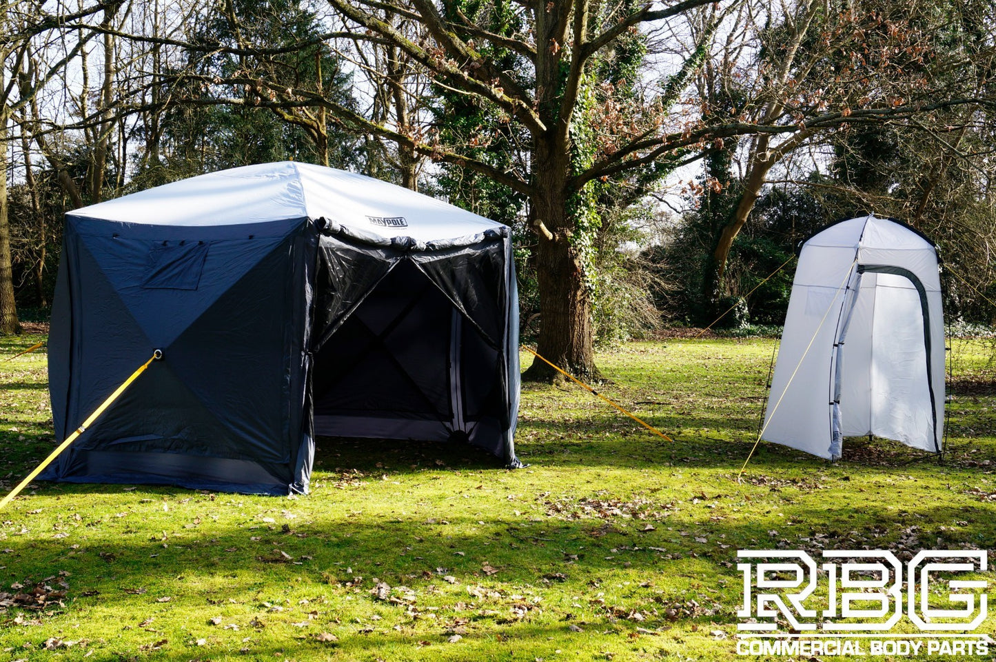 Pop Up Screen House + Utility Shower Tent Outdoor Camping Gazebo 6 Sided Shelter