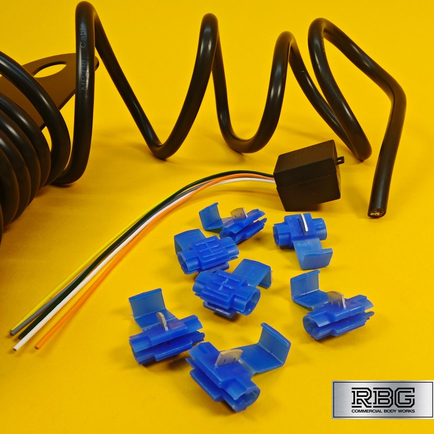 12N Wiring Kit 7 Pin With Audible Relay Buzzer Towing Trailer Caravan Towbar 2m