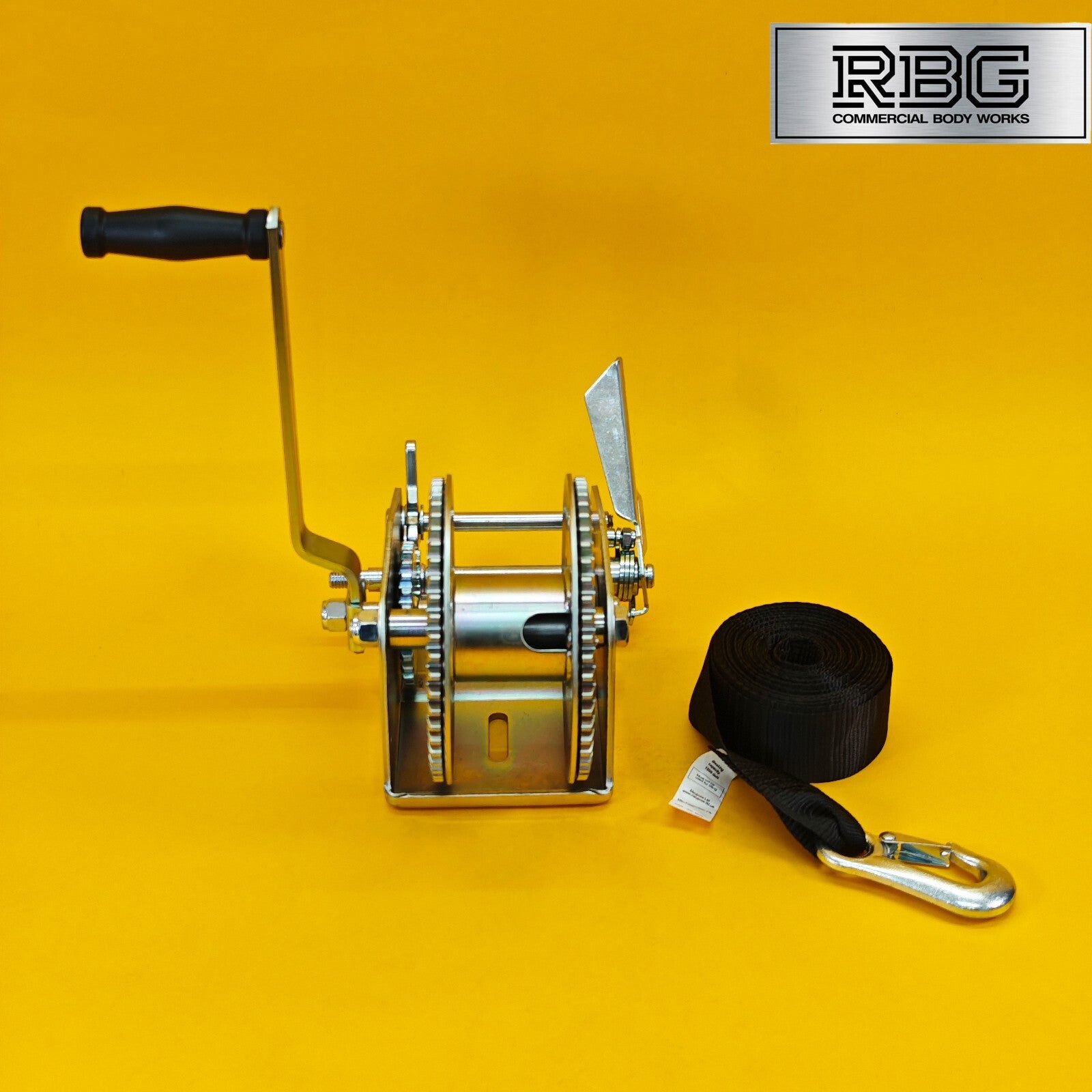 3200Lb Hand Winch + Strap & Hook 1454Kg Professional Dual Speed Heavy Duty 7M UK