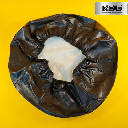Trailer Spare Wheel Cover for 13 inch Wheel Rim PVC Cotton Weatherproof Black UK
