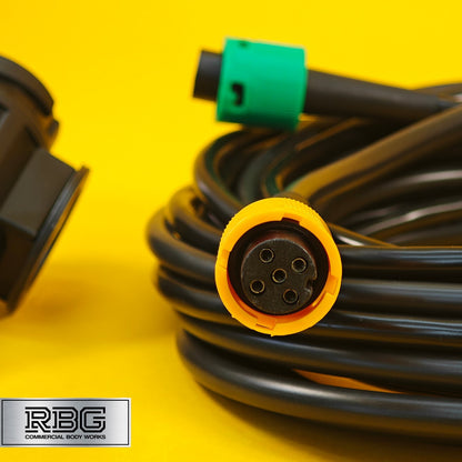Main Harness AJBA 6m 13 Pin Plug 2x 5 Pin Connectors For Trailer Wiring Lighting