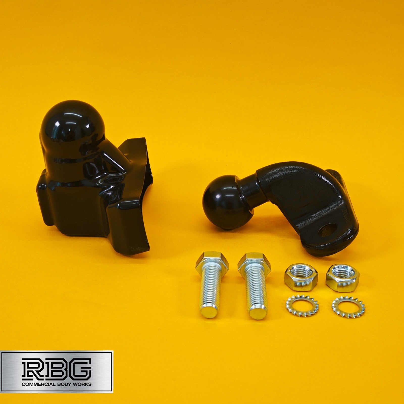 Tow Ball + Cover PVC With Reflector 50mm Tow Hitch Black Heavy Duty Caravan UK